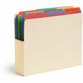 Smead Straight Tab Cut Letter Recycled File Pocket, Manila, 8 1/2" Width x 11" Length, 10 / Box, SMD75164