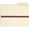Smead TUFF Pocket 2/5 Tab Cut Letter Recycled File Pocket, Manila, 8 1/2" Width x 11" Length, SMD75487