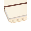 Smead TUFF Pocket 2/5 Tab Cut Letter Recycled File Pocket, Manila, 8 1/2" Width x 11" Length, SMD75487