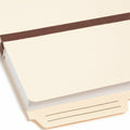 Smead TUFF Pocket 2/5 Tab Cut Letter Recycled File Pocket, Manila, 8 1/2" Width x 11" Length, SMD75487