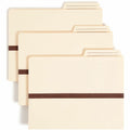 Smead TUFF Pocket 2/5 Tab Cut Letter Recycled File Pocket, Manila, 8 1/2" Width x 11" Length, SMD75487