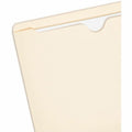 Smead Straight Tab Cut Letter Recycled File Jacket, Manila, 8 1/2" Width x 11" Length, 100 / Box, SMD75500