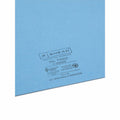 Smead Colored Straight Tab Cut Letter Recycled File Jacket, Blue, 8 1/2" Width x 11" Length, 100 / Box, SMD75502