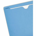 Smead Colored Straight Tab Cut Letter Recycled File Jacket, Blue, 8 1/2" Width x 11" Length, 100 / Box, SMD75502