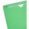 Smead Colored Straight Tab Cut Letter Recycled File Jacket, Green, 8 1/2" Width x 11" Length, 100 / Box, SMD75503