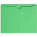 Smead Colored Straight Tab Cut Letter Recycled File Jacket, Green, 8 1/2" Width x 11" Length, 100 / Box, SMD75503