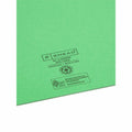 Smead Colored Straight Tab Cut Letter Recycled File Jacket, Green, 8 1/2" Width x 11" Length, 100 / Box, SMD75503