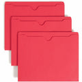 Smead Colored Straight Tab Cut Letter Recycled File Jacket, 8 1/2" Width x 11" Length, 100 / Box, SMD75509