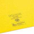 Smead Colored Straight Tab Cut Letter Recycled File Jacket, Yellow, 8 1/2" Width x 11" Length, 100 / Box, SMD75511