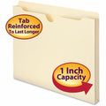 Smead Straight Tab Cut Letter Recycled File Jacket, Manila, 8 1/2" Width x 11" Length, 50 / Box, SMD75520