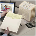 Smead Straight Tab Cut Letter Recycled File Jacket, Manila, 8 1/2" Width x 11" Length, 50 / Box, SMD75520