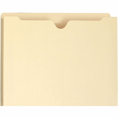 Smead Straight Tab Cut Letter Recycled File Jacket, Manila, 8 1/2" Width x 11" Length, 50 / Box, SMD75540