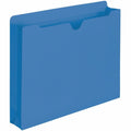 Smead Colored Straight Tab Cut Letter Recycled File Jacket, Blue, 8 1/2" Width x 11" Length, 50 / Box, SMD75562