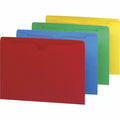 Smead Colored Straight Tab Cut Letter Recycled File Jacket, Yellow, 8 1/2" Width x 11" Length, 100 / Box, SMD75613