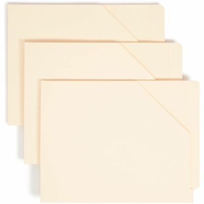 Smead Straight Tab Cut Letter Recycled File Jacket, Manila, 8 1/2" Width x 11" Length, 100 / Box, SMD75700