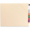 Smead Shelf-Master Straight Tab Cut Letter Recycled File Jacket, Manila, 8 1/2" Width x 11" Length, 50 / Box, SMD75740