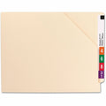Smead Shelf-Master Straight Tab Cut Letter Recycled File Jacket, Manila, 8 1/2" Width x 11" Length, 50 / Box, SMD75740