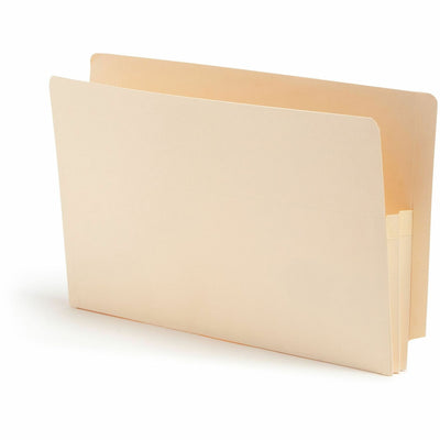 Smead Straight Tab Cut Legal Recycled File Pocket, Manila, 8 1/2" Width x 14" Length, 25 / Box, SMD76114