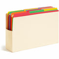 Smead Straight Tab Cut Legal Recycled File Pocket, Manila, 8 1/2" Width x 14" Length, 10 / Box, SMD76174