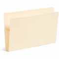 Smead Straight Tab Cut Legal Recycled File Pocket, Manila, 8 1/2" Width x 14" Length, 10 / Box, SMD76174