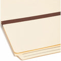 Smead 2/5 Tab Cut Legal Recycled File Pocket, Manila, 8 1/2" Width x 14" Length, SMD76487