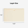 Smead Legal Recycled File Jacket, Manila, 8 1/2" Width x 14" Length, 50 / Box, SMD76560