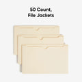 Smead Legal Recycled File Jacket, Manila, 8 1/2" Width x 14" Length, 50 / Box, SMD76560
