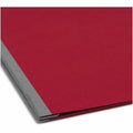 Smead Premium Pressboard Letter Recycled Fastener Folder, Bright Red, 8 1/2" Width x 11" Length, SMD81252