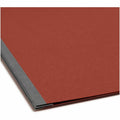 Smead Premium Pressboard Recycled Fastener Folder, Red, 8 1/2" Width x 14" Length, SMD81732