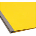 Smead Premium Pressboard Recycled Fastener Folder, Yellow, 8 1/2" Width x 11" Length, SMD81852