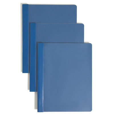 Smead Letter Recycled Report Cover, Dark Blue, 8 1/2" Width x 11" Length, 25 / Box, SMD87455