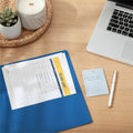 Smead Letter Recycled Pocket Folder, Dark Blue, 8 1/2" Width x 11" Length, 25 / Box, SMD87854