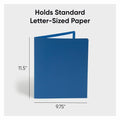 Smead Letter Recycled Pocket Folder, Dark Blue, 8 1/2" Width x 11" Length, 25 / Box, SMD87854