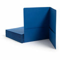Smead Letter Recycled Pocket Folder, Dark Blue, 8 1/2" Width x 11" Length, 25 / Box, SMD87854