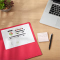 Smead Letter Recycled Pocket Folder, Red, 8 1/2" Width x 11" Length, 25 / Box, SMD87859