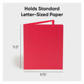 Smead Letter Recycled Pocket Folder, Red, 8 1/2" Width x 11" Length, 25 / Box, SMD87859