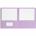 Smead Letter Recycled Pocket Folder, Lavender, 8 1/2" Width x 11" Length, 25 / Box, SMD87865