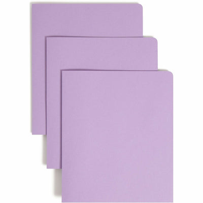 Smead Letter Recycled Pocket Folder, Lavender, 8 1/2" Width x 11" Length, 25 / Box, SMD87865