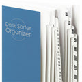Smead Daily/Monthly Desk File/Sorter, Blue, 8.50" Width x 11" Length, SMD89235