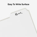 Smead Three-Ring Binder Index Dividers, White, 8.50" Width x 11" Length, 1 Box, SMD89415