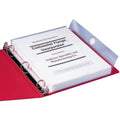 Smead Poly Three-Ring Envelope, Clear, 8 1/2" Width x 11" Length, 3 / Pack, SMD89500