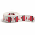 Smead BCCR Bar-Style Color-Coded Labels, Red, 1 Roll, SMD67071