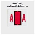 Smead BCCR Bar-Style Color-Coded Labels, Red, 1 Roll, SMD67071