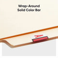 Smead BCCR Bar-Style Color-Coded Labels, Red, 1 Roll, SMD67071
