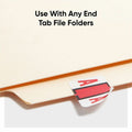Smead BCCR Bar-Style Color-Coded Labels, Red, 1 Roll, SMD67071