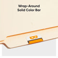Smead BCCR Bar-Style Color-Coded Labels, Light Orange, 1 Roll, SMD67072