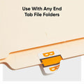Smead BCCR Bar-Style Color-Coded Labels, Light Orange, 1 Roll, SMD67072