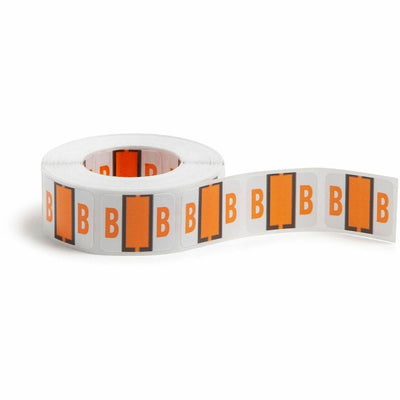 Smead BCCR Bar-Style Color-Coded Labels, Light Orange, 1 Roll, SMD67072