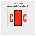 Smead BCCR Bar-Style Color-Coded Labels, Dark Orange, 1 Roll, SMD67073