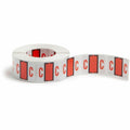 Smead BCCR Bar-Style Color-Coded Labels, Dark Orange, 1 Roll, SMD67073